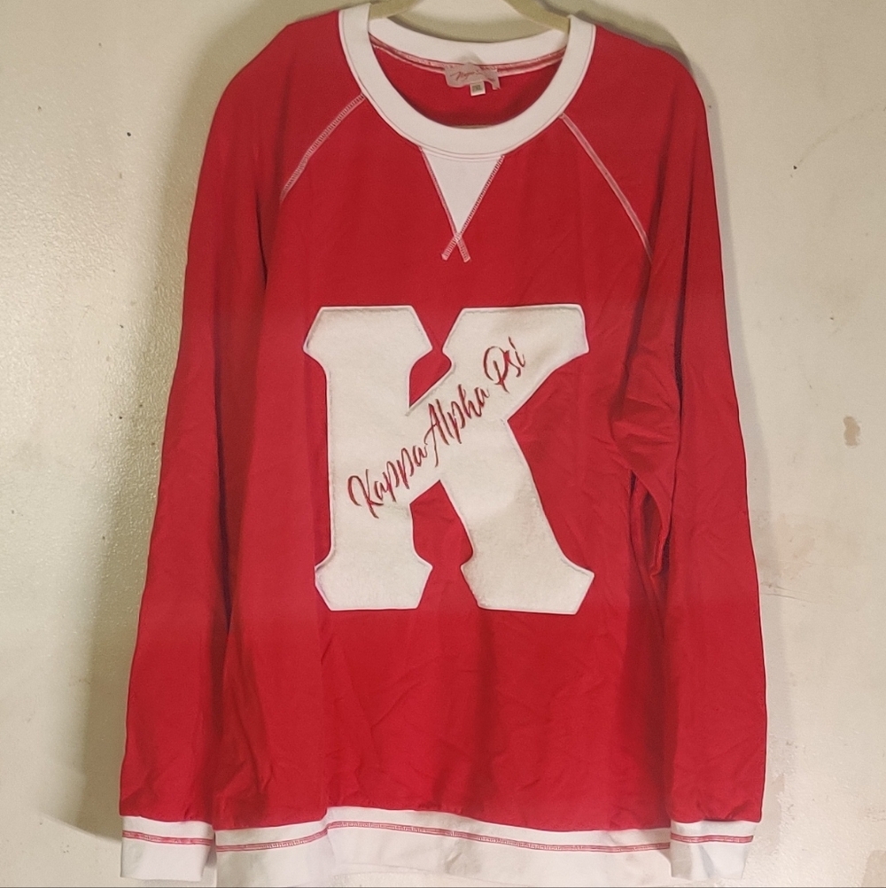 Red Kappa Alpha Psi Letterman Sweatshirt 2X